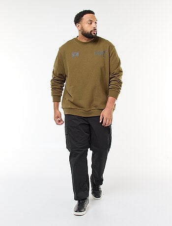 Sweat imprimé recto verso en molleton léger