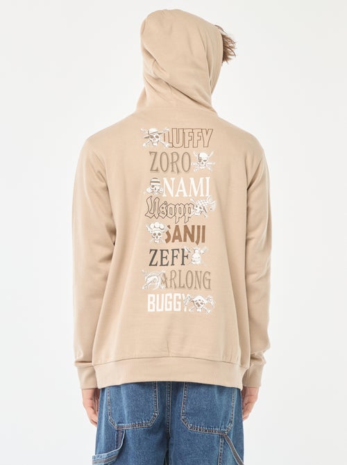 Sweat imprimé recto-verso 'One Piece' à capuche - Kiabi