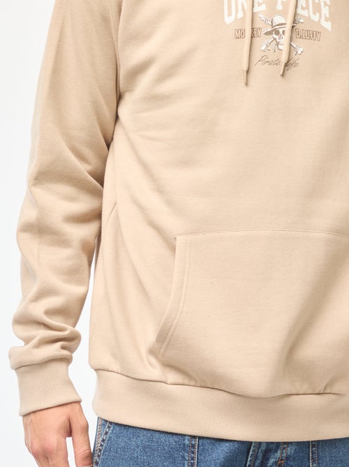 Sweat imprimé recto-verso 'One Piece' à capuche - Kiabi