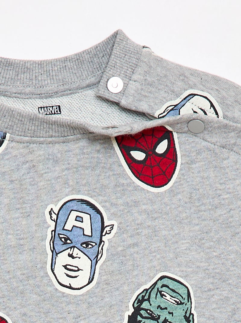 Sweat imprimé 'Spider-Man' - Collection facile à enfiler Gris - Kiabi