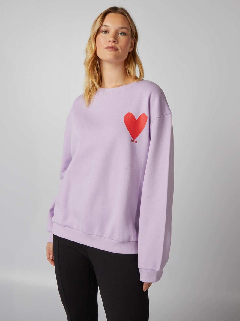 Sweat Violet Goodmove Femme Taille 8 - Pullover Avec Poches - Parfait État