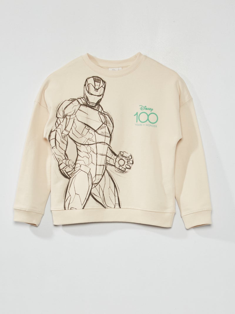 Sweat 'Iron-Man' 'Marvel' Beige - Kiabi