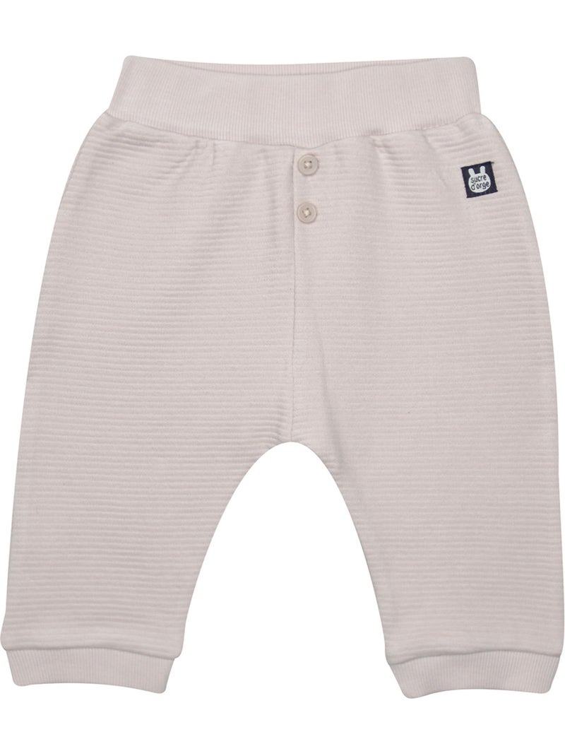 Sweat jogging sedat maille bebe Beige - Kiabi
