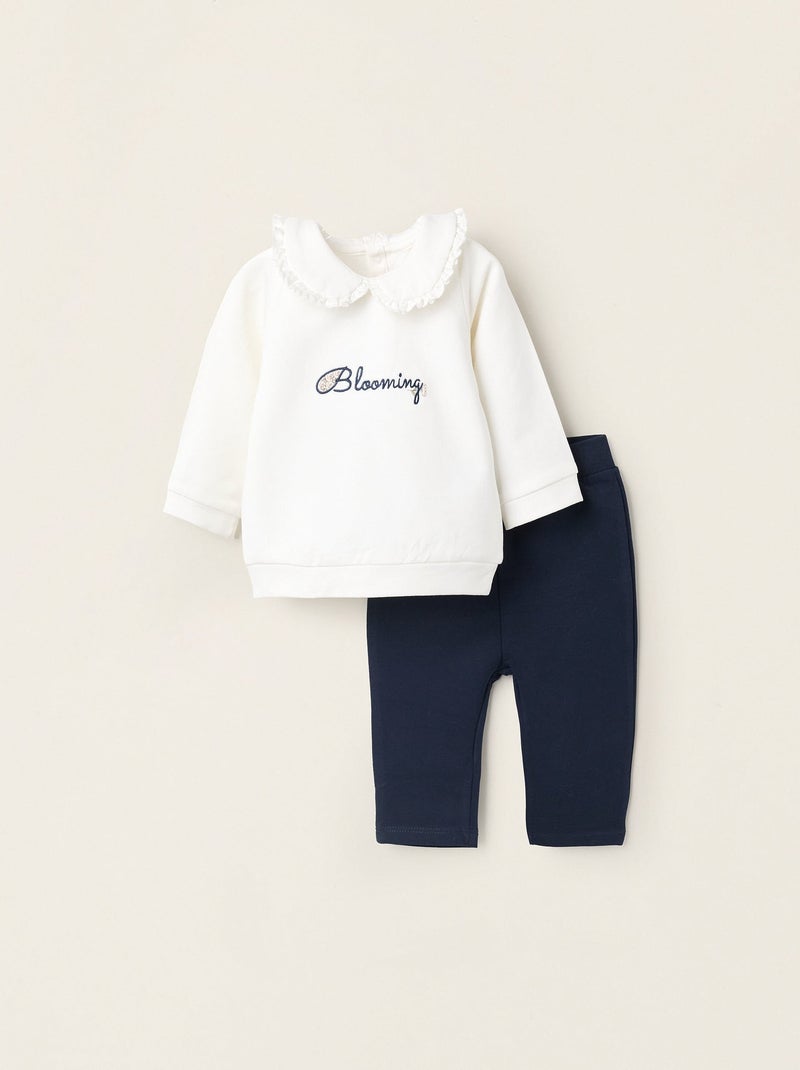 Sweat + Jogpant Blanc - Kiabi