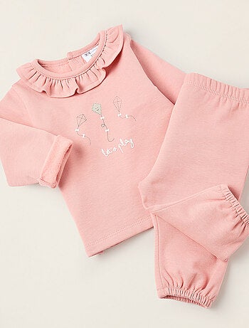 Sweat + Jogpant en coton polyester peigné