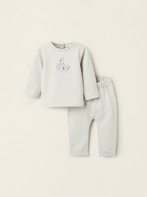 Sweat + Jogpant Gratté - Kiabi