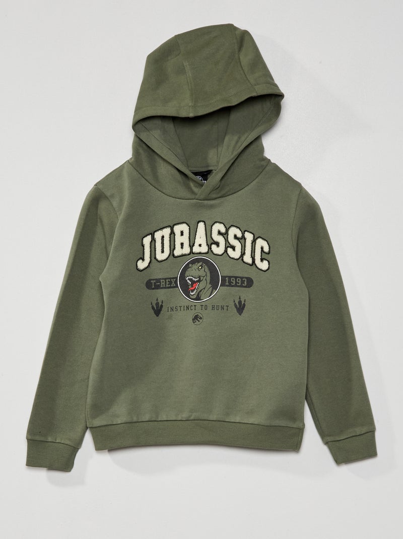Sweat 'Jurassic Park' en molleton Kaki - Kiabi