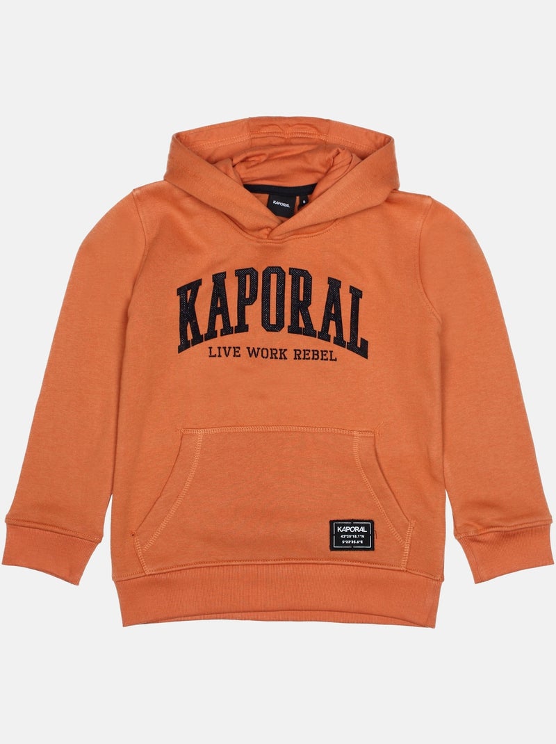 Sweat Kaporal à capuche Orange - Kiabi
