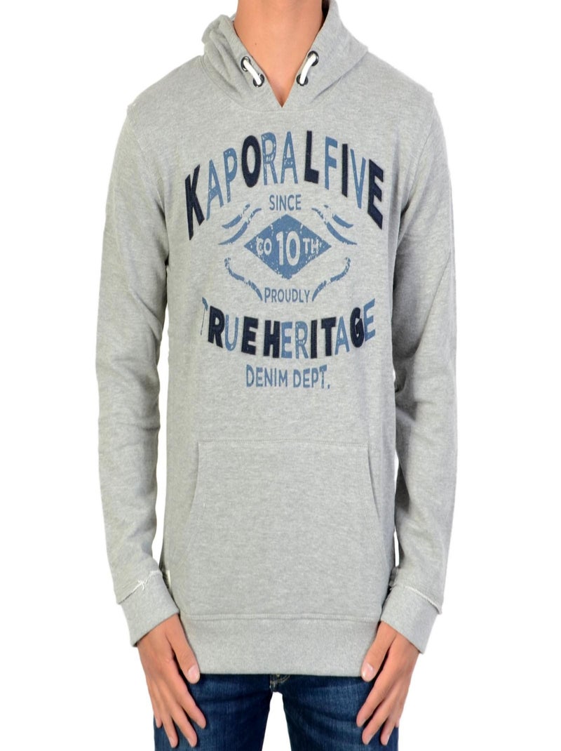 Sweat Kaporal Enfant Bilan Gris Melange Gris - Kiabi