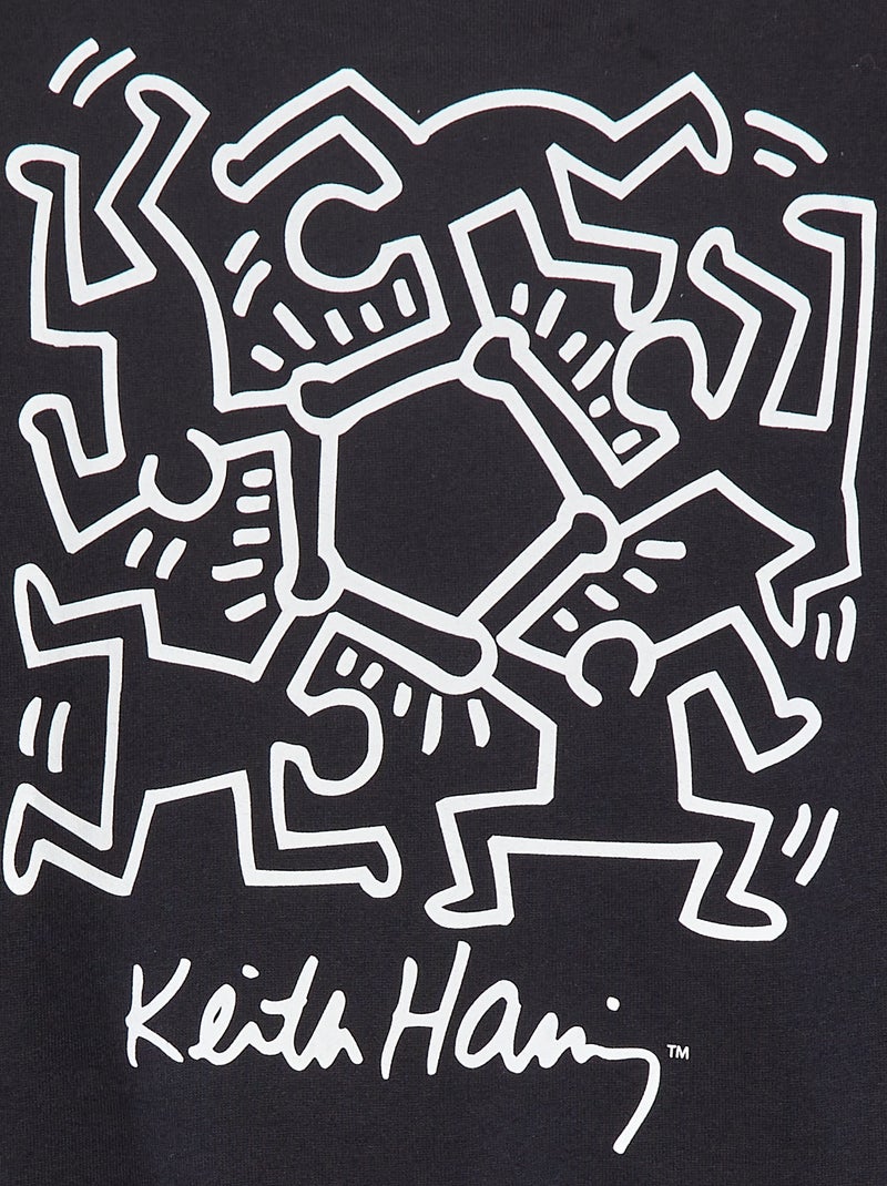 Sweat 'Keith Haring' - Saint-valentin noir - Kiabi