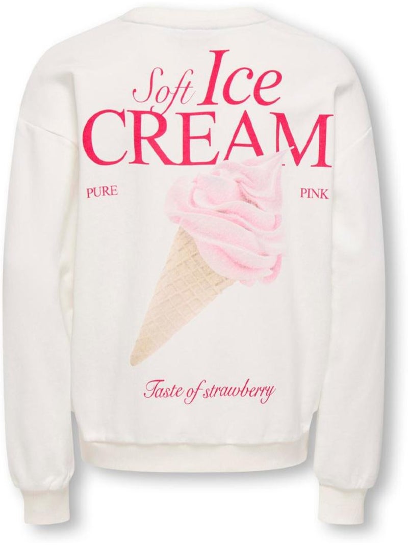 Sweat kids only Blanc - Kiabi