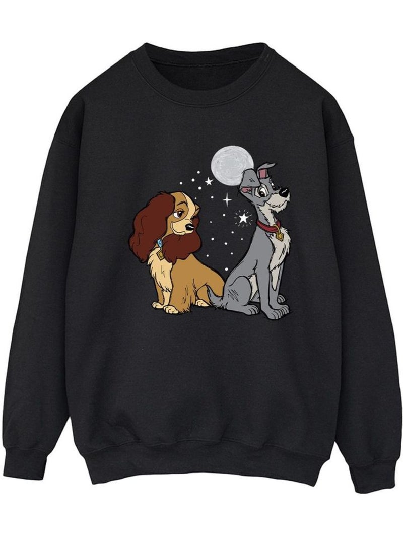 Sweat la belle et le clochard - disney Noir - Kiabi