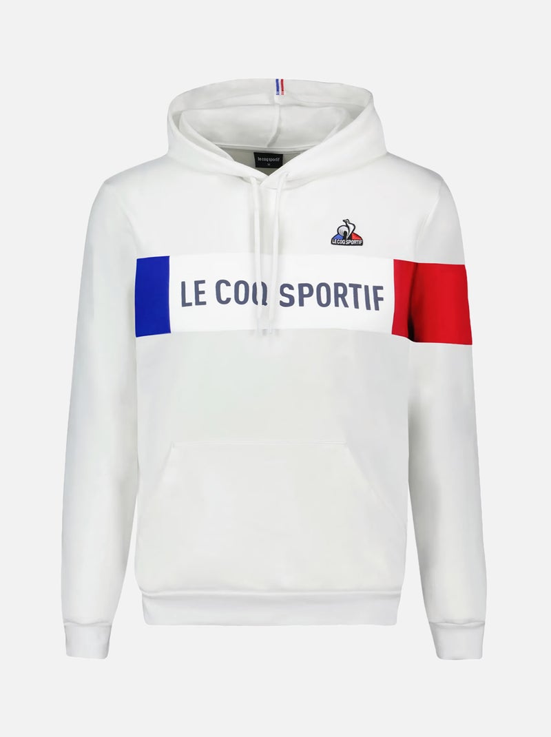 Sweat Le Coq Sportif Tricolore Hoody N°1 Blanc - Kiabi