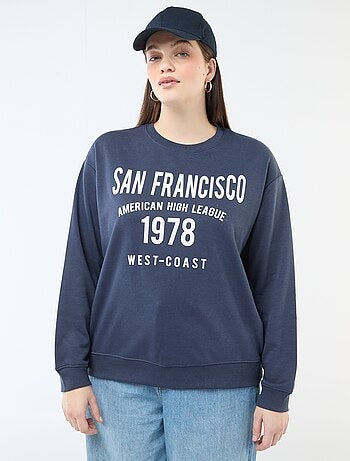 Sweat léger en French Terry avec inscription