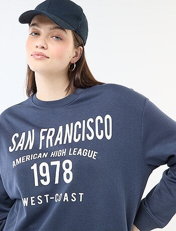 Sweat léger en French Terry avec inscription