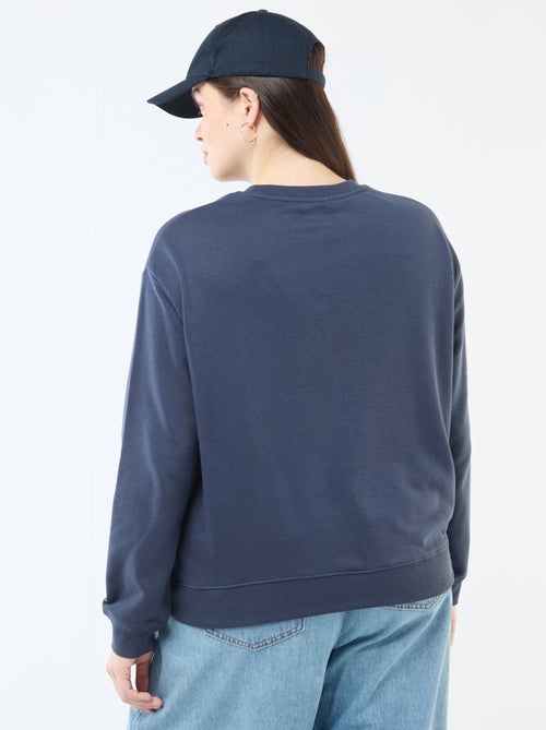 Sweat léger en French Terry avec inscription - Kiabi