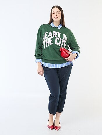 Sweat léger en French Terry avec inscription