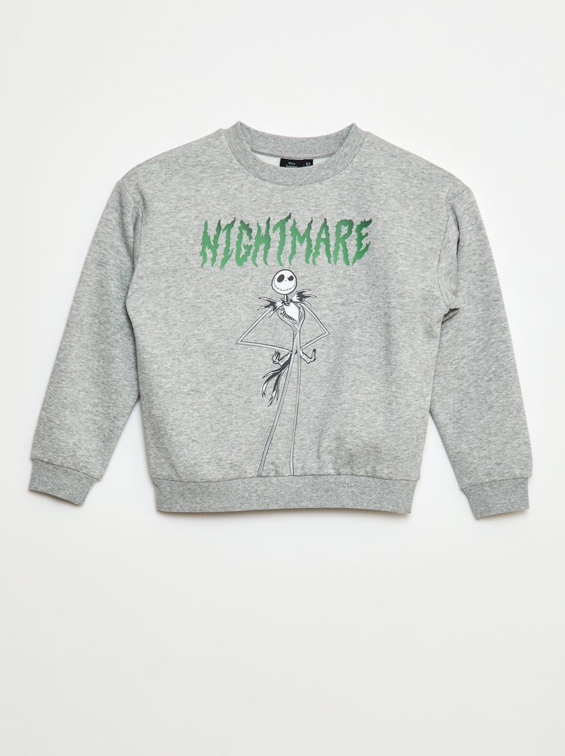 Sweat 'l'étrange Noël de Mr Jack' Gris - Kiabi