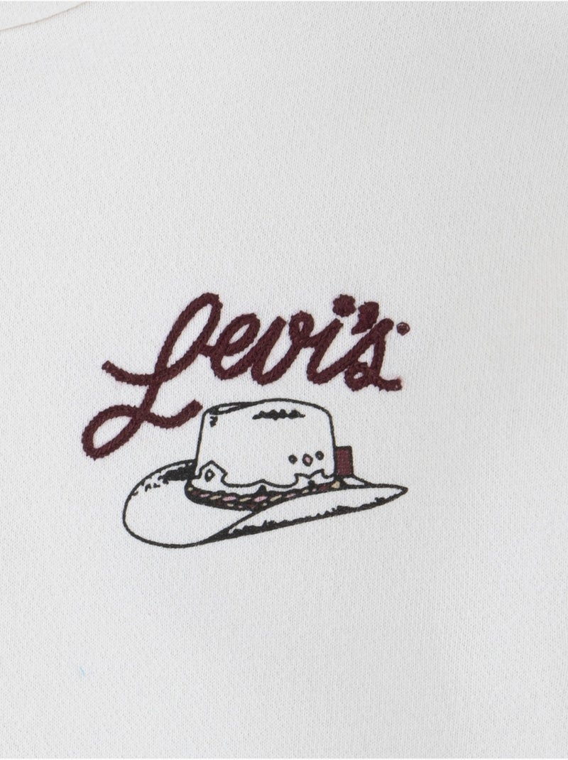 Sweat Levi's Kids à capuche Blanc cassé - Kiabi