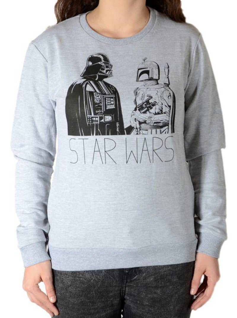 Sweat Little Eleven Paris Getluke FL Mixte Garçon   Fille  Gris Chiné Gris - Kiabi
