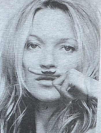 Sweat Little Eleven Paris Kate Moss HC Mixte Garçon Fille Gris Chiné