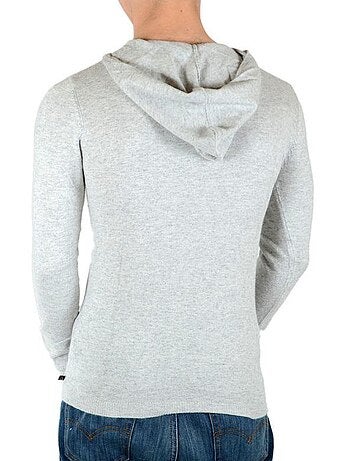 Sweat Little Eleven Paris Mokabama Mixte Garçon Fille Gris Chiné