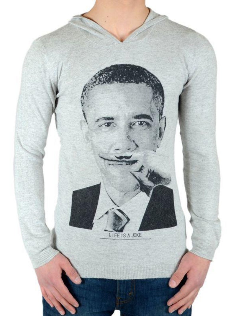 Sweat Little Eleven Paris Mokabama Mixte Garçon   Fille  Gris Chiné Gris - Kiabi