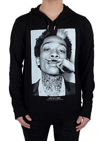 Sweat Little Eleven Paris Wiz Mixte Garçon Fille Wiz Khalifa Noir