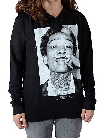 Sweat Little Eleven Paris Wiz Mixte Garçon Fille Wiz Khalifa Noir