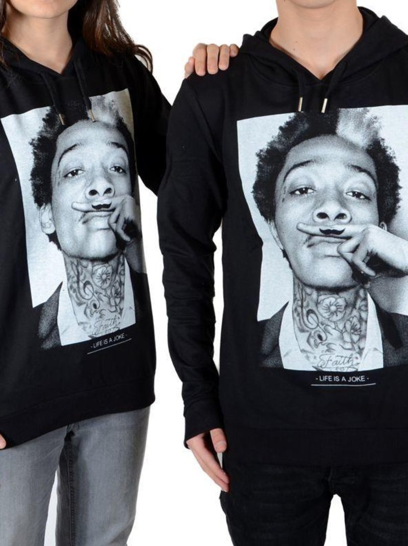 Sweat Little Eleven Paris Wiz Mixte Garçon  Fille  Wiz Khalifa Noir Noir - Kiabi