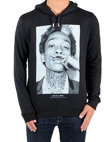 Sweat Little Eleven Paris Wizka2 HC Mixte Garcon Fille Noir