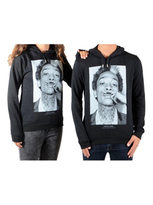 Sweat Little Eleven Paris Wizka2 HC Mixte Garcon   Fille  Noir - Kiabi