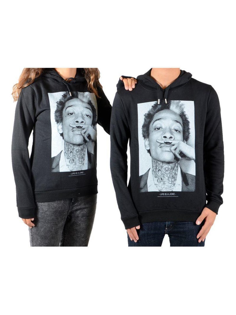 Sweat Little Eleven Paris Wizka2 HC Mixte Garcon  Fille  Noir Noir - Kiabi