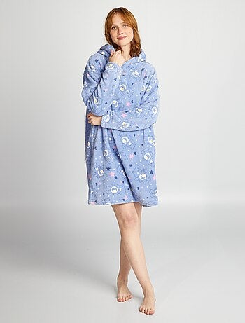 FILLES LILO ET Couture Bleu Peignoir Robe de Chambre Polaire EUR
