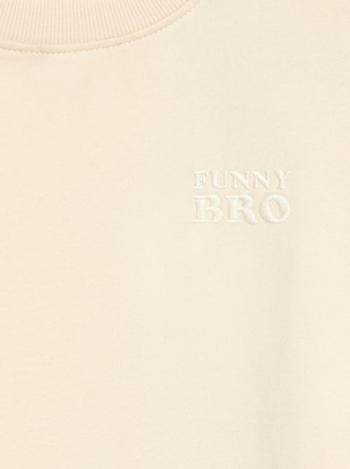 Sweat loose à motif brother - Kiabi