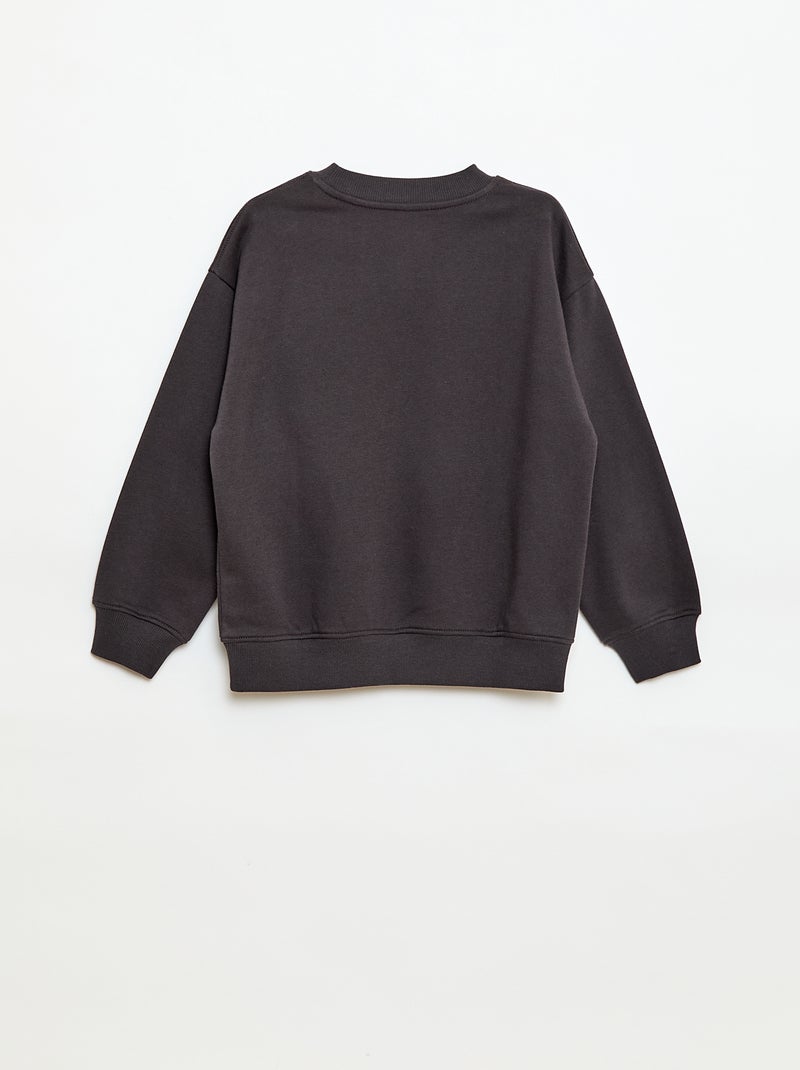 Sweat loose à motif brother Gris - Kiabi