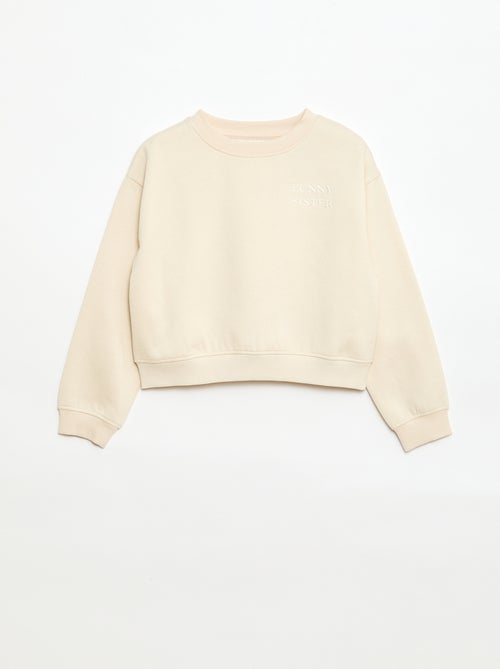 Sweat loose à motif sister - Kiabi