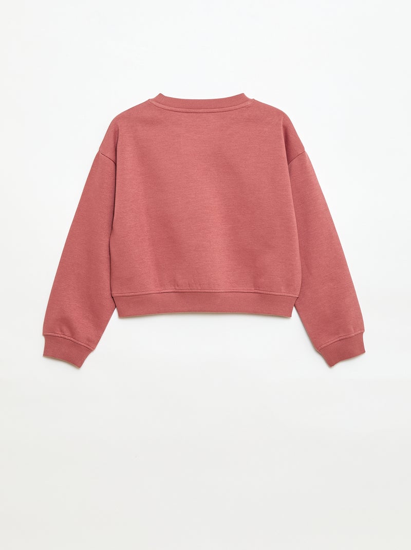 Sweat loose à motif sister Rouge - Kiabi