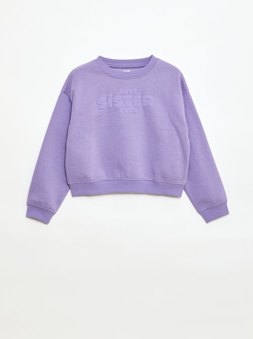 Sweat loose à motif sister - Kiabi Sweat loose à motif sister - Kiabi