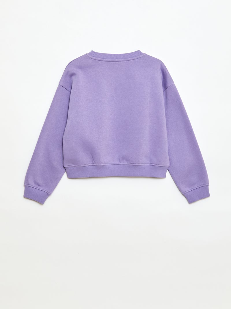 Sweat loose à motif sister Violet - Kiabi