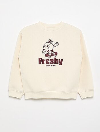 Sweat loose avec imprimé