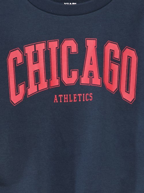 Sweat loose avec imprimé - Kiabi