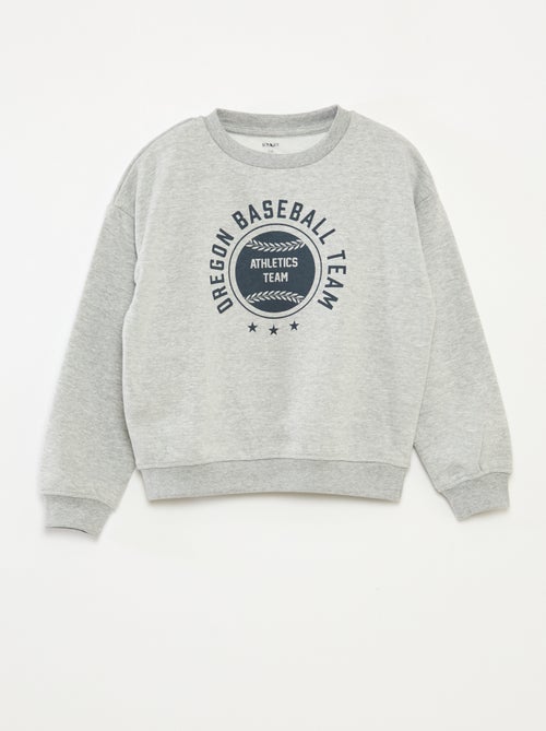Sweat loose avec imprimé - Kiabi