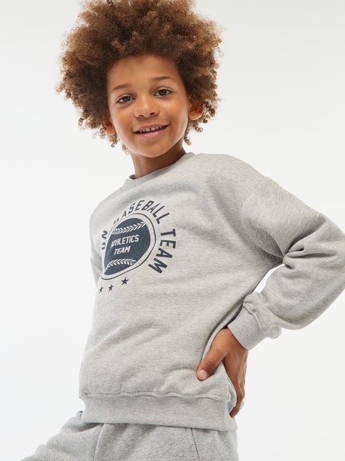 Sweat loose avec imprimé - Kiabi