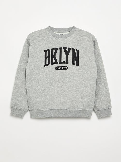 Sweat loose avec imprimé - Kiabi