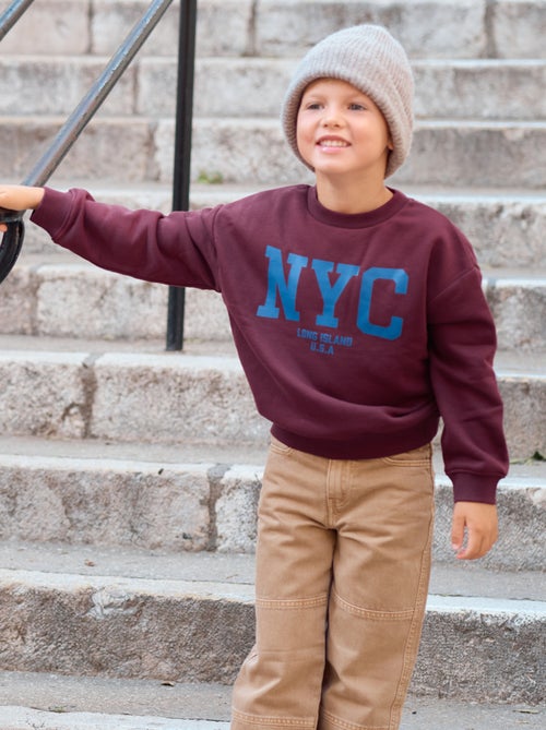 Sweat loose avec imprimé - Kiabi