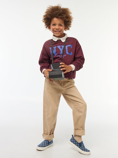 Sweat loose avec imprimé - Kiabi