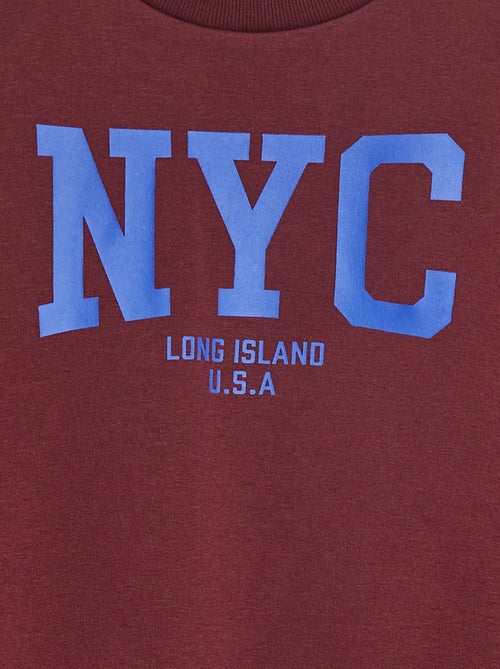 Sweat loose avec imprimé - Kiabi