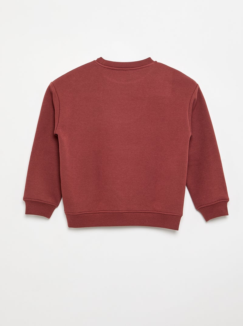 Sweat loose avec imprimé Marron - Kiabi
