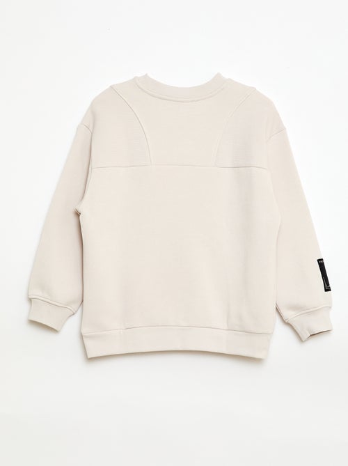 Sweat loose en molleton - Kiabi